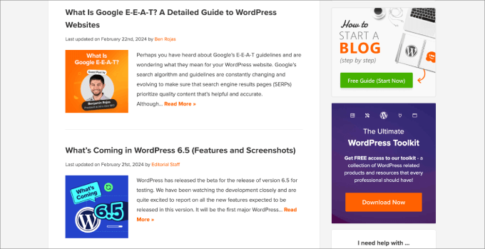 wpbeginner blog